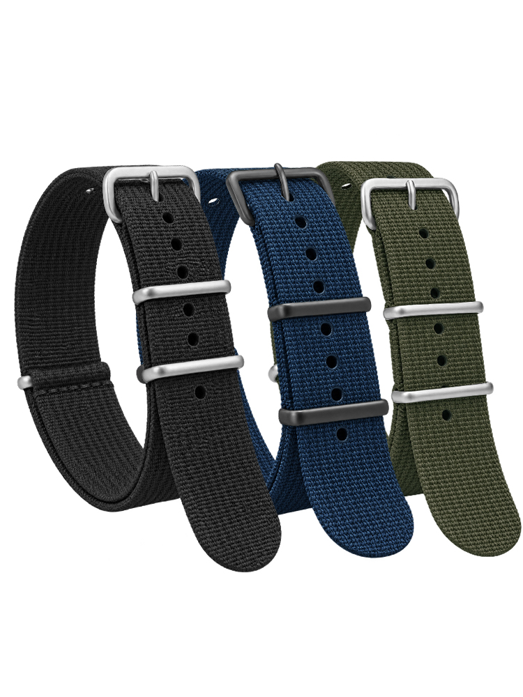 Nato Strap Nylon - Tali Nilon Bergaris untuk Pengganti Kain