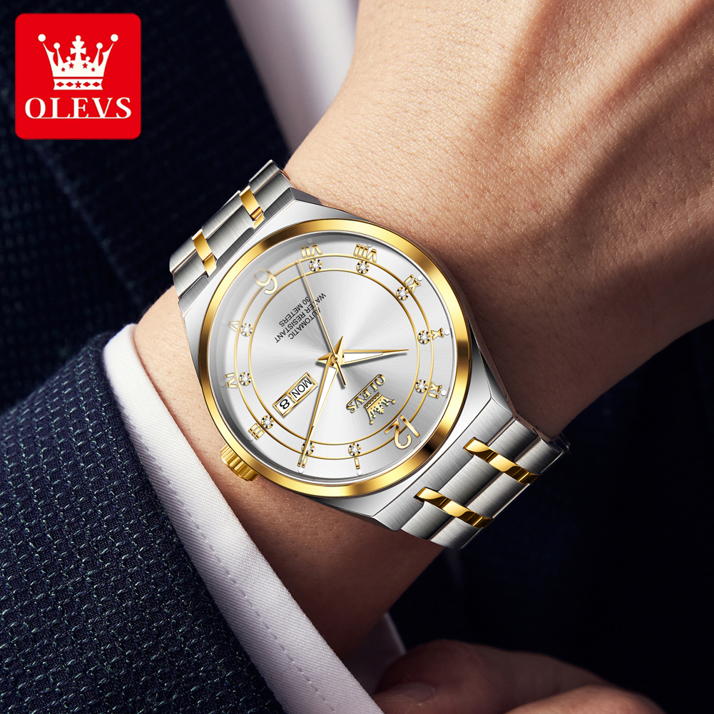 Jam Tangan OLEVS Pria Jam Tang - Rolex Watch Datejust ulasan dan harga